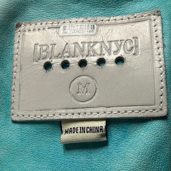 Blank NYC Go Loco Vegan Leather Jacket with Fringe - Picture 4 of 5